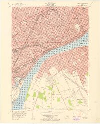 Detroit 1954 topographic map thumbnail