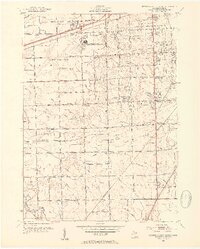 Detroit-Wayne Airport 1952 topographic map thumbnail
