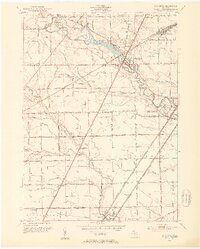 Flat Rock 1952 topographic map thumbnail