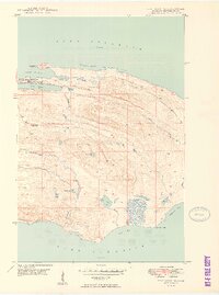 Fort Wilkins 1949 topographic map thumbnail