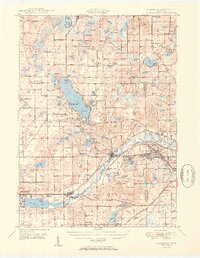 Galesburg 1950 topographic map thumbnail