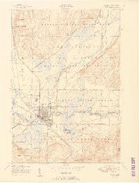 Grayling 1951 topographic map preview