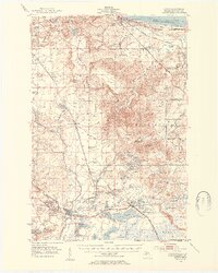 Gwinn 1952 topographic map thumbnail