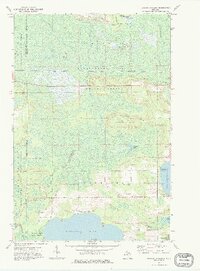 Hardwood Island 1972 topographic map thumbnail