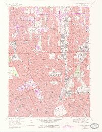 Highland Park 1968 topographic map thumbnail