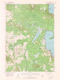 Houghton Lake 1956 topographic map thumbnail