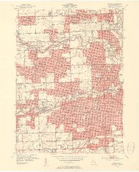 Inkster 1952 topographic map thumbnail
