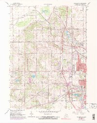 Kalamazoo SW 1967 topographic map thumbnail
