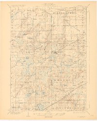 Laingsburg 1928 topographic map thumbnail