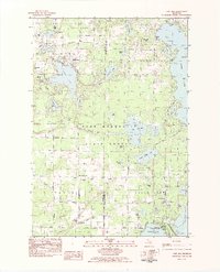 Lake Ann 1983 topographic map thumbnail