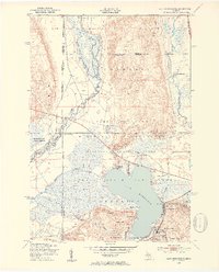 Lake Margrethe 1950 topographic map preview