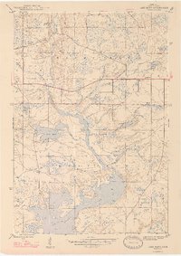 Lake Mary 1947 topographic map thumbnail