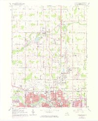 Lansing North 1965 topographic map thumbnail