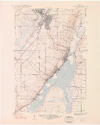 Laurium 1948 topographic map preview