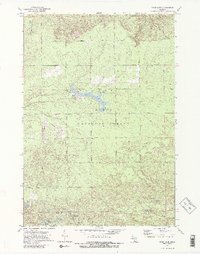 Mack Lake 1972 topographic map thumbnail