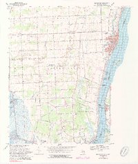 Marine City 1968 topographic map thumbnail