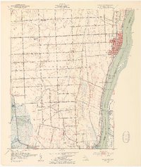 Marine City 1952 topographic map thumbnail