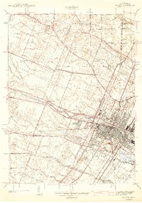 Monroe 1942 topographic map thumbnail