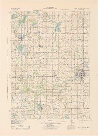 Mount Pleasant 1943 topographic map thumbnail