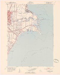 Mt Clemens East 1952 topographic map thumbnail