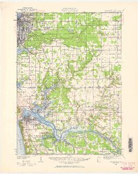 Muskegon 1930 topographic map thumbnail