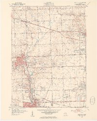 Northville 1952 topographic map thumbnail