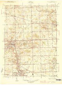 Northville 1945 topographic map thumbnail