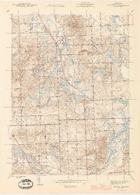 Ortonville 1945 topographic map thumbnail
