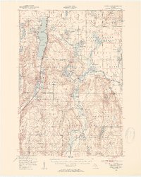 Otsego Lake 1949 topographic map thumbnail