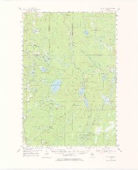 Perch Lake 1954 topographic map thumbnail
