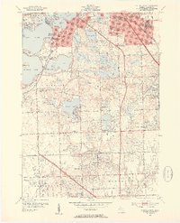 Pontiac South 1952 topographic map thumbnail