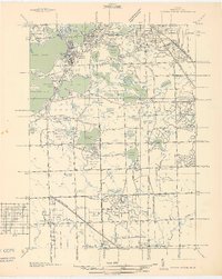 Pontiac South 1936 topographic map thumbnail