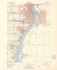 Port Huron 1952 topographic map preview