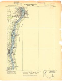 Port Huron 1912 topographic map preview