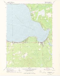 Prudenville 1963 topographic map thumbnail