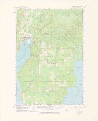 Rapid River 1958 topographic map thumbnail