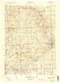 Rochester 1945 topographic map thumbnail