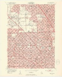 Royal Oak 1952 topographic map thumbnail