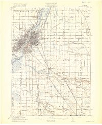 Saginaw 1919 topographic map thumbnail