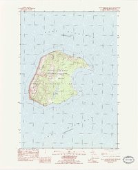 South Manitou Island 1983 topographic map thumbnail
