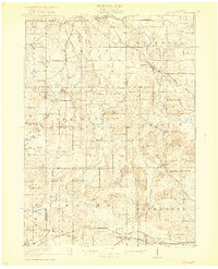 Springport 1921 topographic map preview