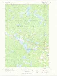 Three Lakes 1956 topographic map thumbnail