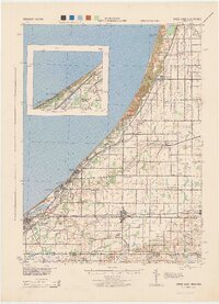 Three Oaks 1944 topographic map thumbnail