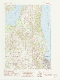 Traverse City SW 1983 topographic map thumbnail