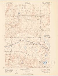Wakeley Lake 1951 topographic map thumbnail