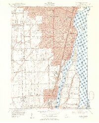 Wyandotte 1952 topographic map thumbnail