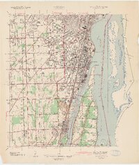 Wyandotte 1942 topographic map thumbnail