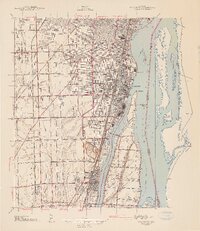 Wyandotte 1942 topographic map thumbnail