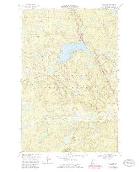 Ash Lake 1968 topographic map thumbnail