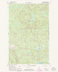 Ash River SE 1968 topographic map thumbnail
